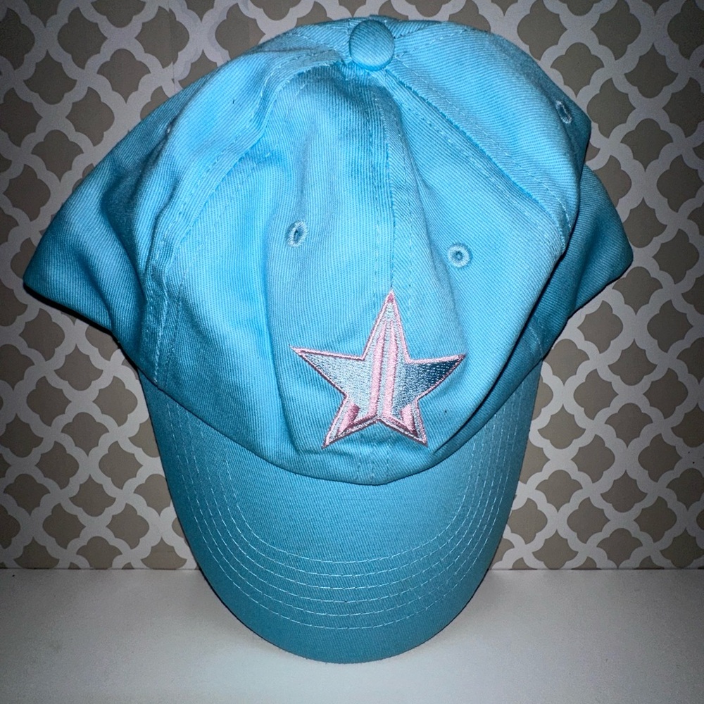 Jeffree Star Blue Blood Dad Hat with Pink Stitching. Rare!
